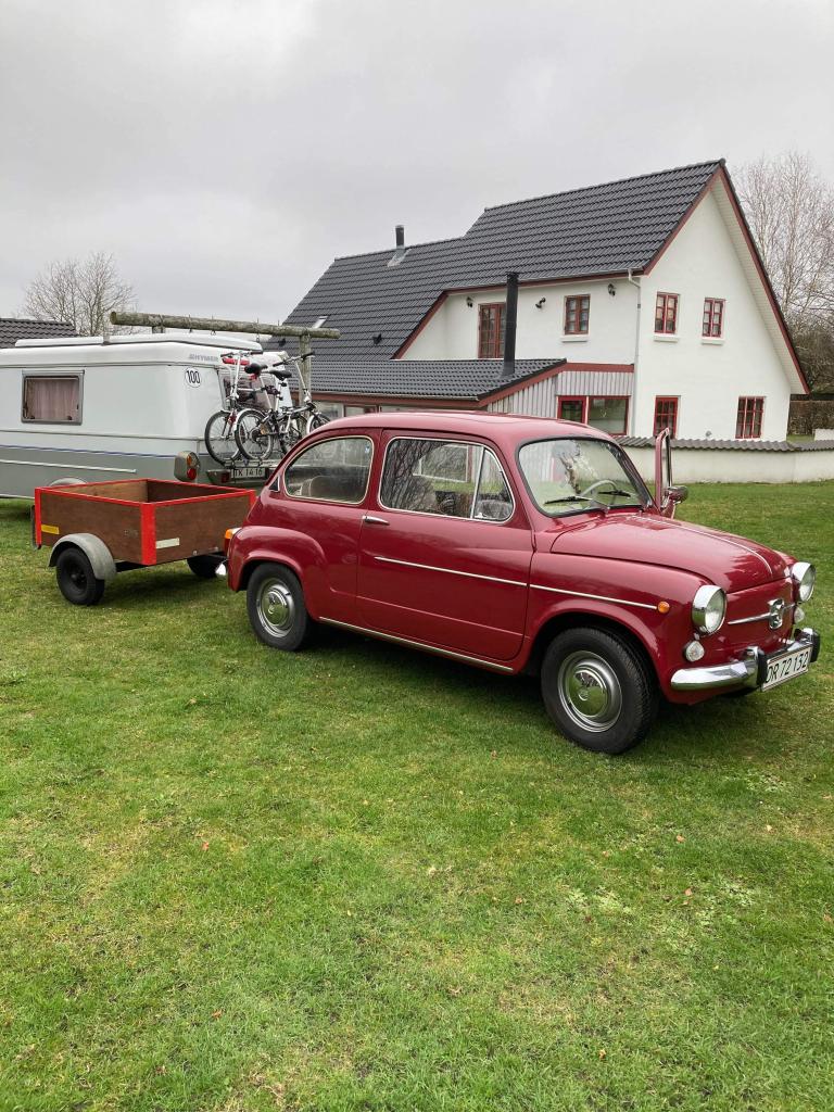 Fiat 600 m. trailer 1973
